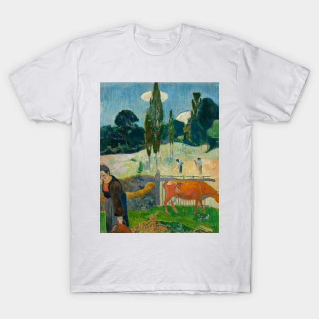 The Red Cow by Paul Gauguin T-Shirt by Classic Art Stall